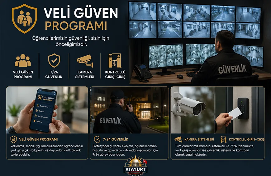 Atayurt kampüsünde güvenlik ve kontrollü giriş uygulaması
